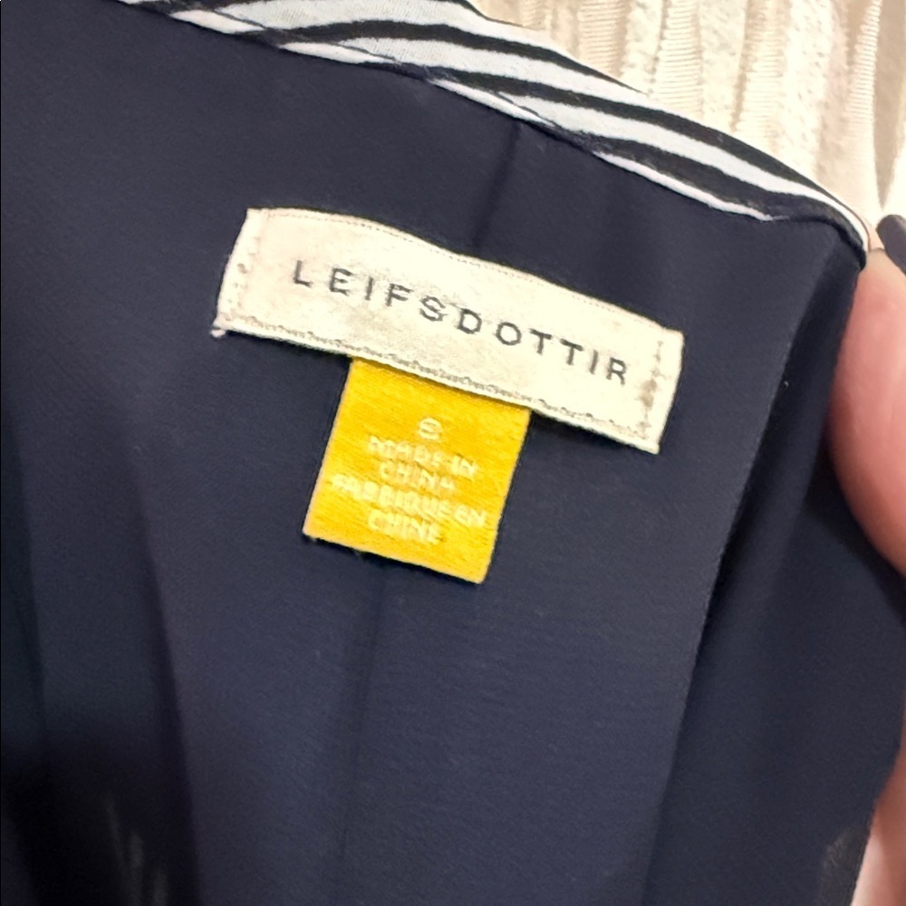 Anthropologie | Leifsdottir Wide Leg Pleated Palazzo Pant Blue Gray Size 6 - Picture 8 of 11